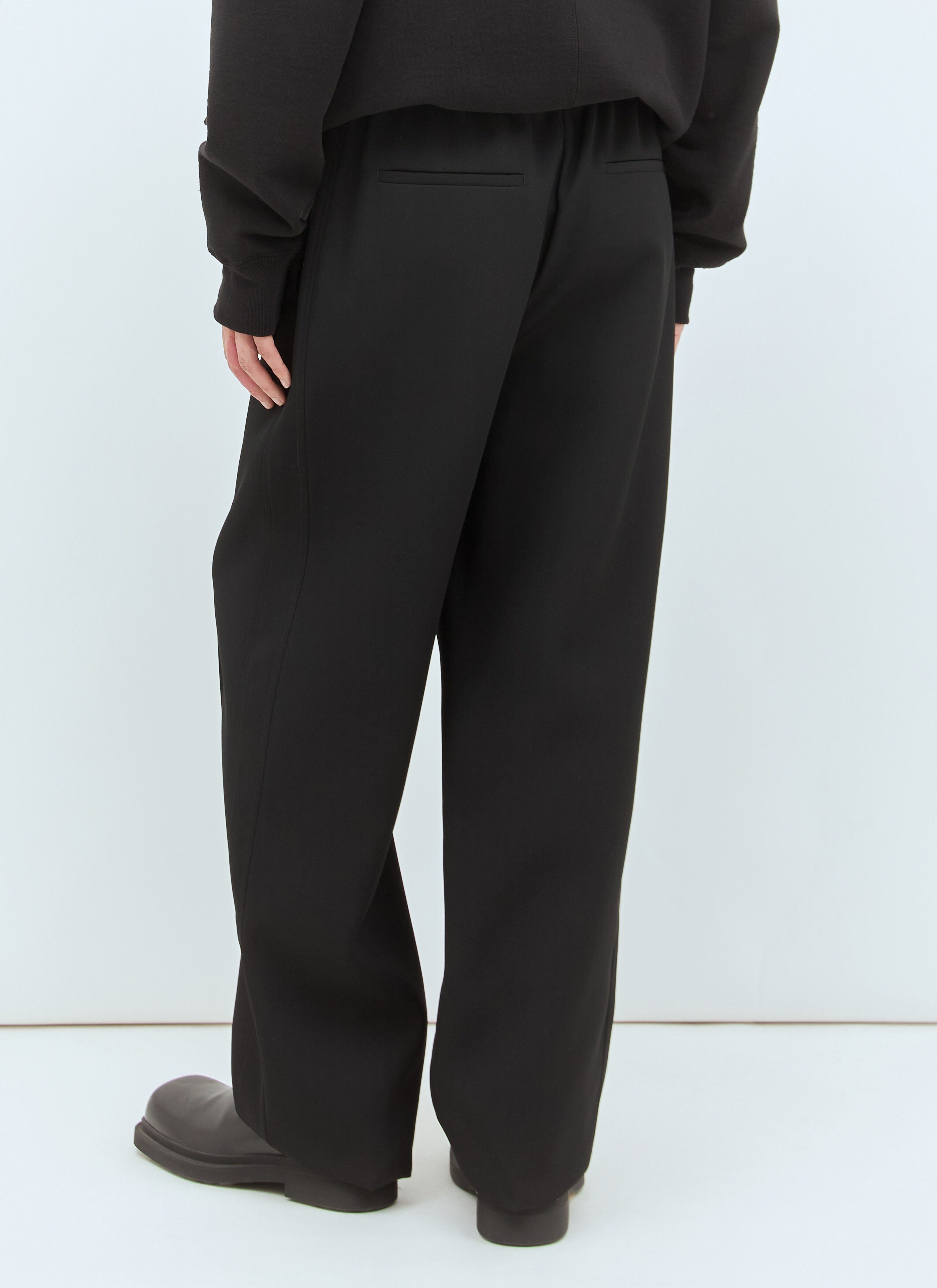 Jil Sander Men's' Elasticated Wool Pants in Black | LN-CC®