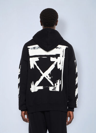 Ink Arrow Skate Hooded Sweatshirt Off-White Ink Arrow Skate Hooded Sweatshirt Black ofw0162030