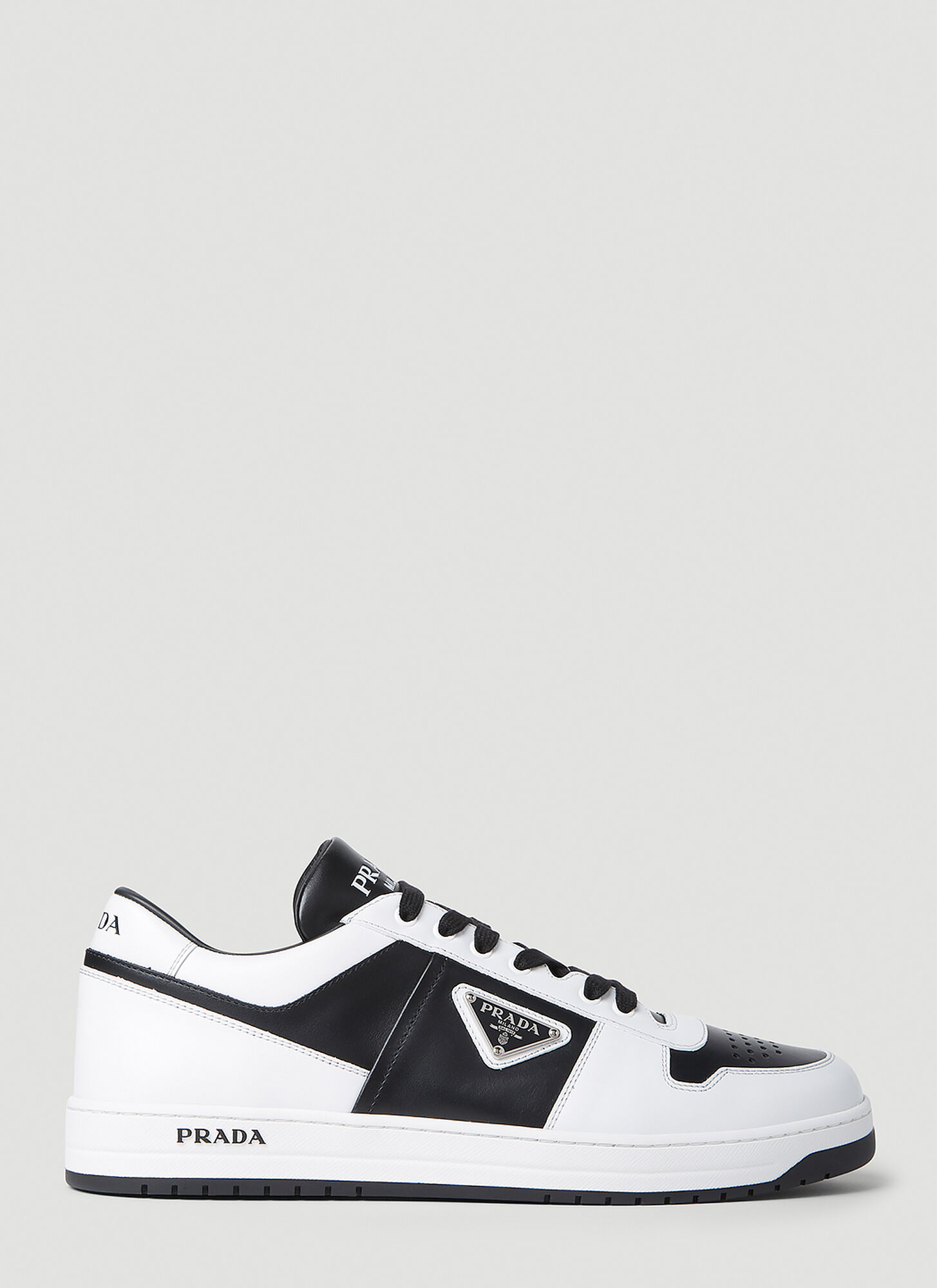 Shop Prada Downtown Sneakers In White