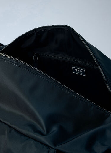 LN-CC® - Prada: Explore Re-Nylon and Leather Duffel Bag - Black Prada Explore Re-Nylon and Leather Duffel Bag Black pra0166019