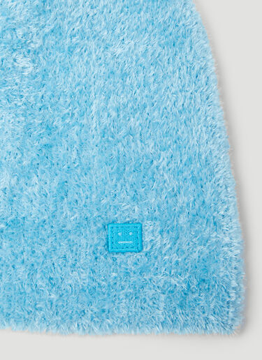 Acne Studios Fluffly 针织微型徽标无檐便帽 蓝色 acn0153048