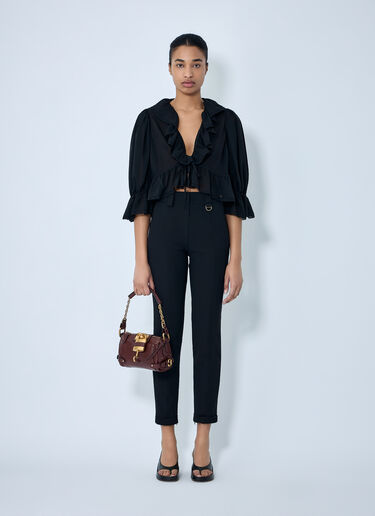 Chloé Ruffled-Detail Top Black chl0264003