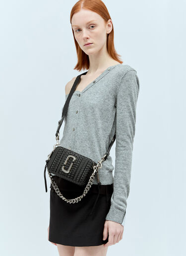 Marc Jacobs The Monogram Debossed Snapshot Shoulder Bag Black mcj0255010