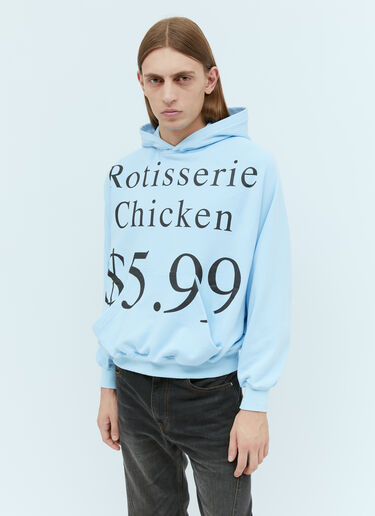 Praying Rotisierrie Chicken Hooded Sweatshirt Blue pry0354004