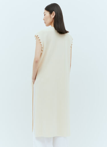 Max Mara Knitted Midi Dress Cream max0256007