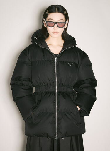 Prada 로고 플라크 헤어 핀 블랙 pra0258061