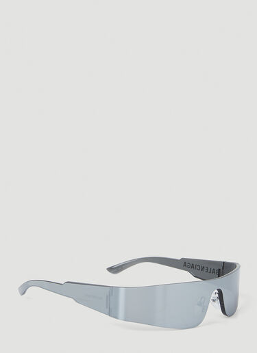 Balenciaga Mono Rectangle Sunglasses Silver bal0348006