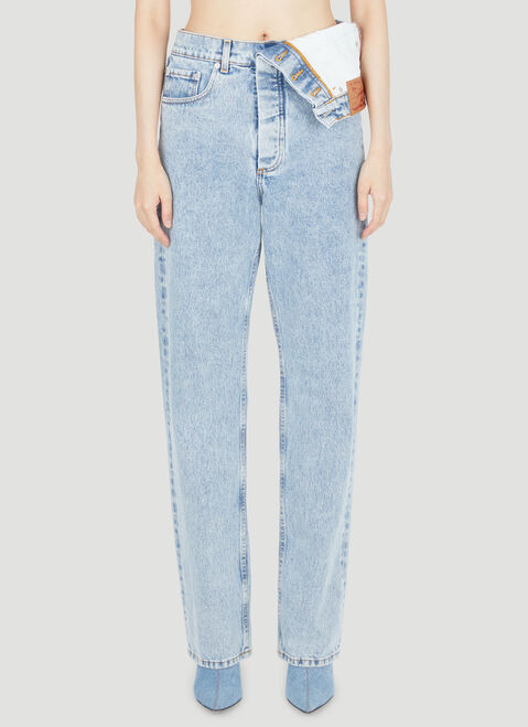 Y/Project Asymmetric Waist Jeans Black ypr0254002