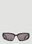 Balenciaga Swift Oval Sunglasses 레드 bal0152088