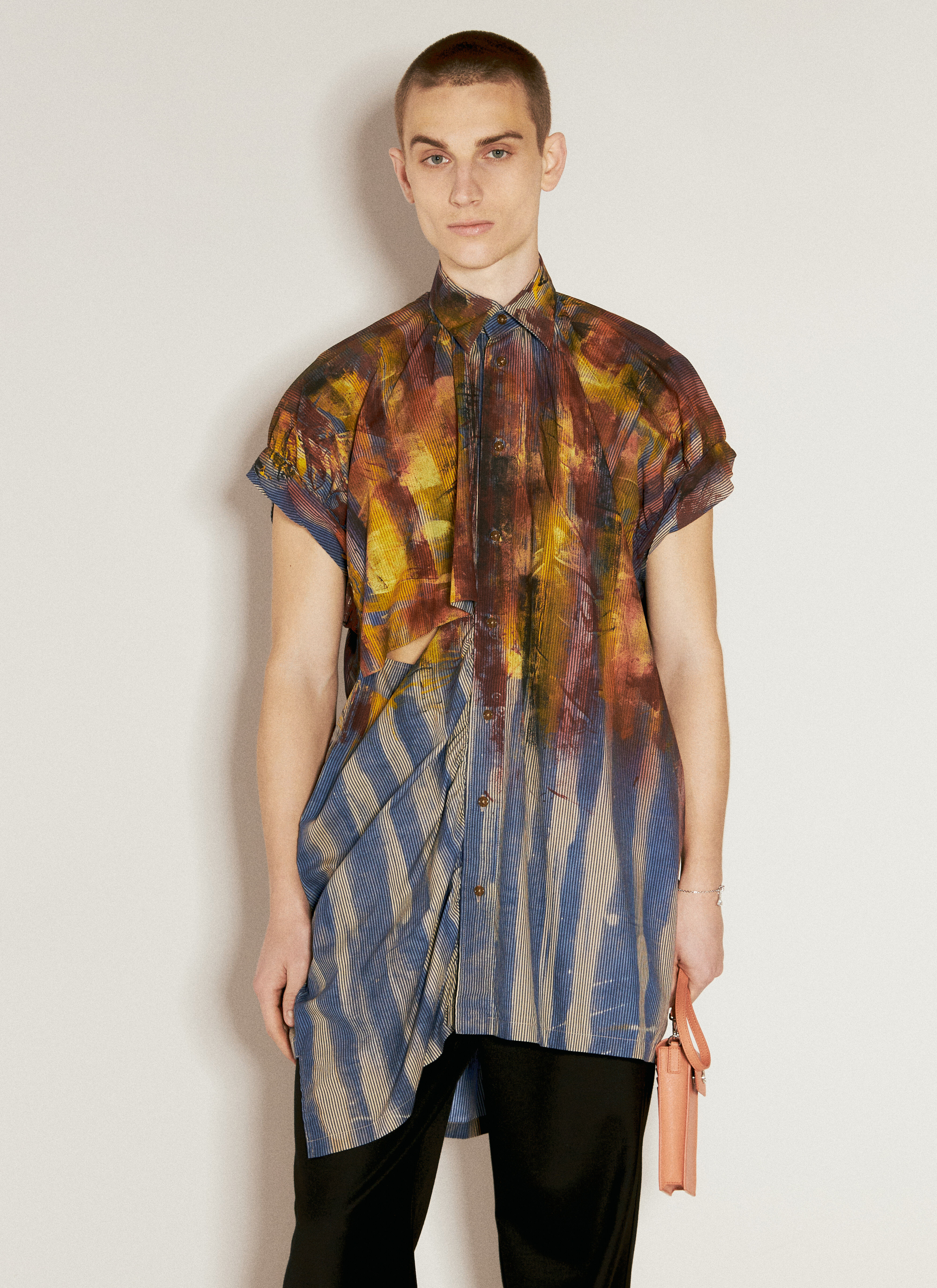 【送料0円】 Vivienne Westwood Men's' Sleeveless Gib Shirt in Purple | LN-CC® トップス