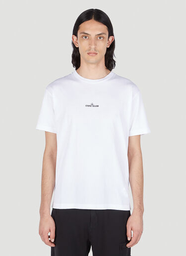 Stone Island 徽标印花 T 恤 白色 sto0152077