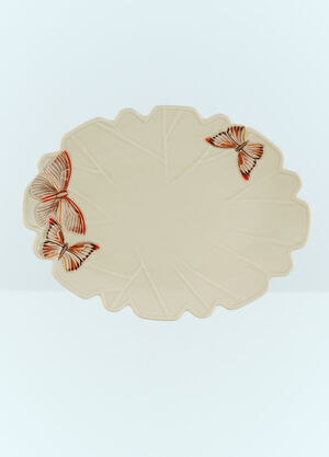 Bordallo Pinheiro Cloudy Butterflies Oval Platter Green wps0691190