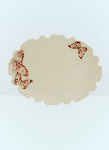 Bordallo Pinheiro Cloudy Butterflies Oval Platter Cream wps0691269