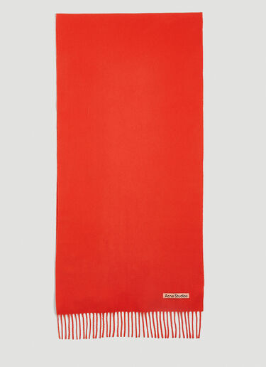 Acne Studios 徽标贴饰围巾 红色 acn0152049