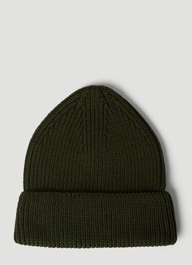 ROA Ribbed Beanie Hat Dark Green roa0150020