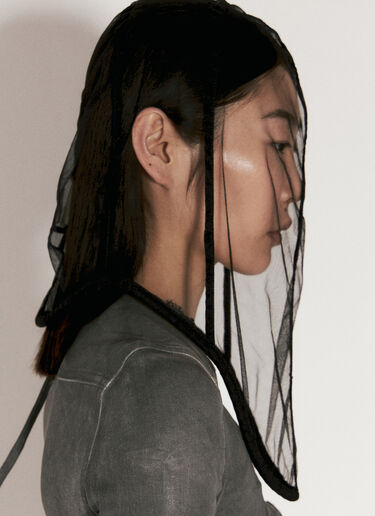 Rick Owens 시어 헬멧 모자 블랙 ric0256008