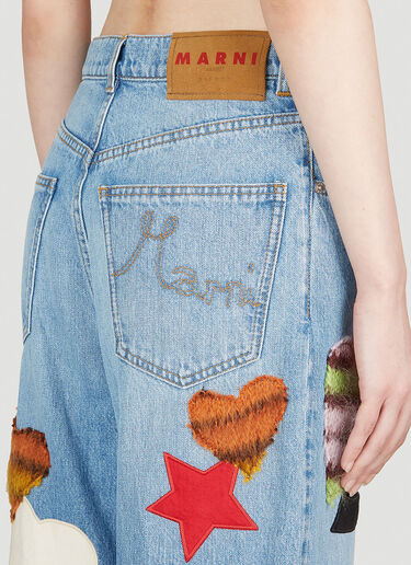 Patchwork Cropped Jeans Marni Patchwork Cropped Jeans Denim mni0253033