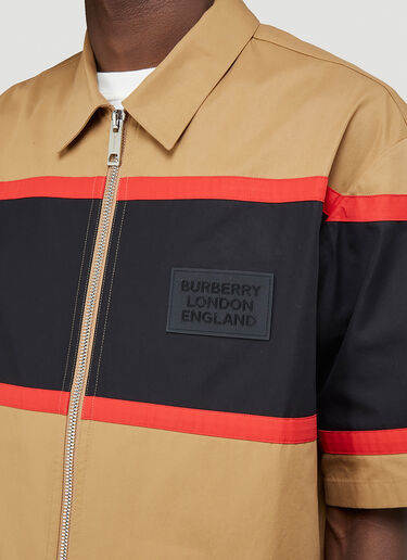 Burberry Holmstall Zipped Shirt Beige bur0143006