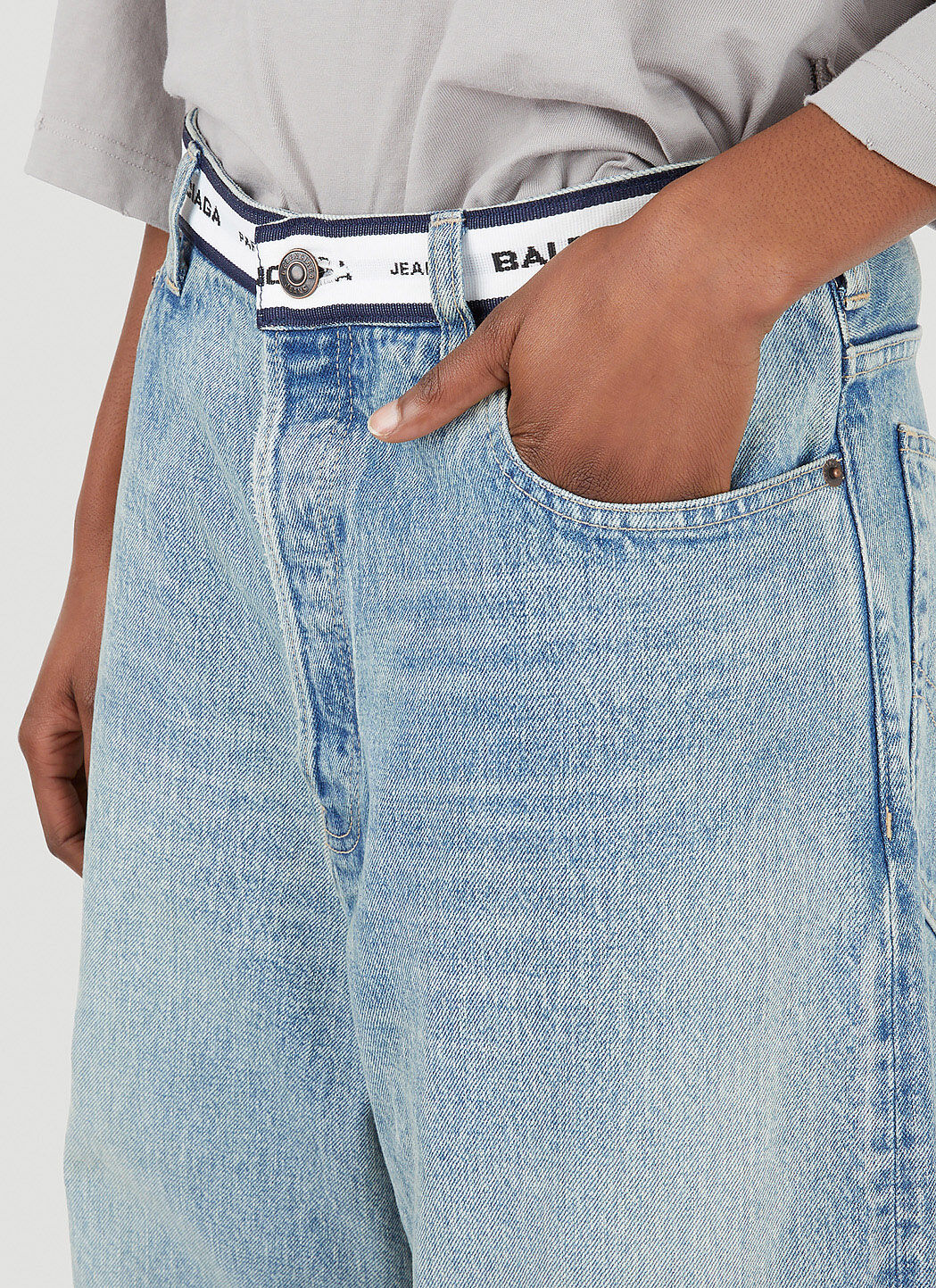 Balenciaga jeans clearance logo