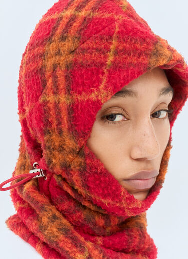 Burberry Check Fleece Snood Red bur0258015