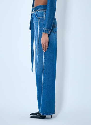 Jean Paul Gaultier Zip-Belt Denim Jeans Blue jpg0259007