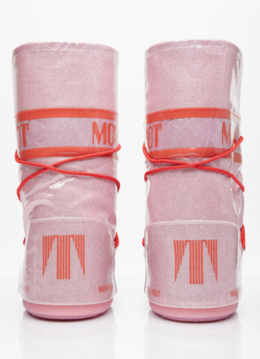 Moon Boot Icon Glitter Boots Pink mnb0354008