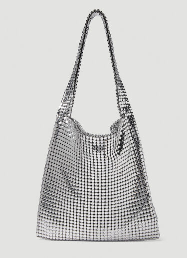 Rabanne Pixel Hobo Shoulder Bag Silver pac0250053
