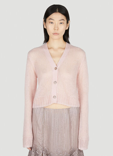 Acne Studios V-Neck Cardigan Pink acn0252012