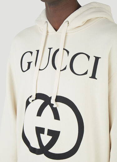 Gucci Interlocking G Hooded Sweatshirt Cream guc0145052