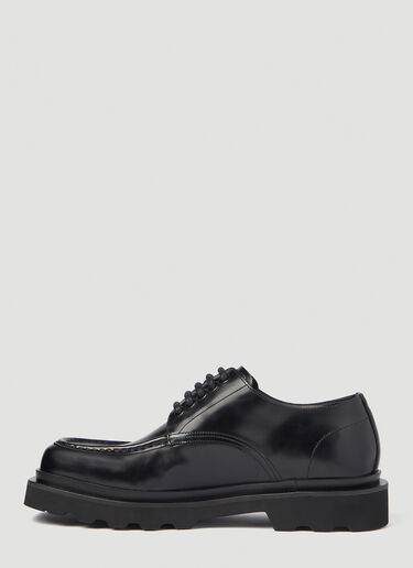 Dolce & Gabbana Brushed Leather Derby Shoes Black dol0154008