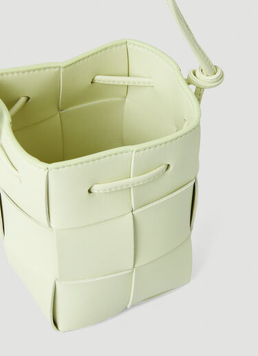 Bottega Veneta Cassette Mini Bucket Shoulder Bag Light Green bov0247130