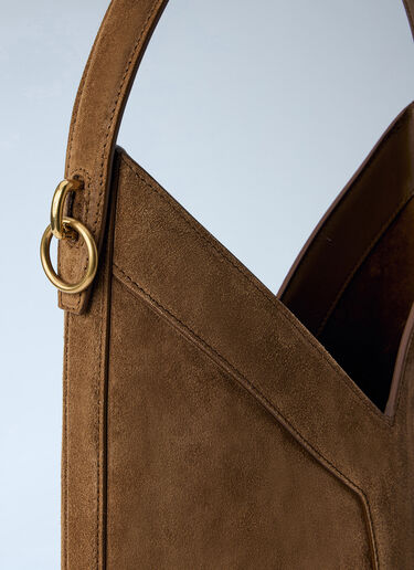 Saint Laurent Y トップハンドル バケットバッグ ブラウン sla0263098