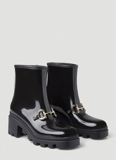 Horsebit Rain Boots Gucci Horsebit Rain Boots Black guc0247113
