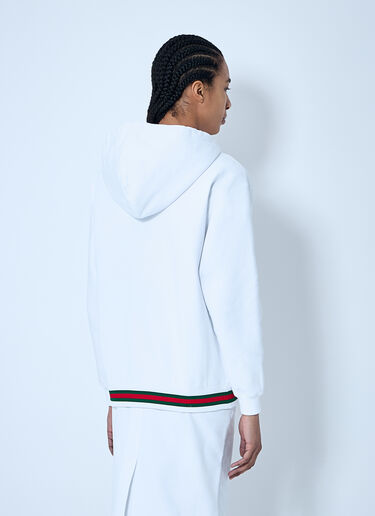 Gucci Web Trim Hooded Sweatshirt White guc0259008