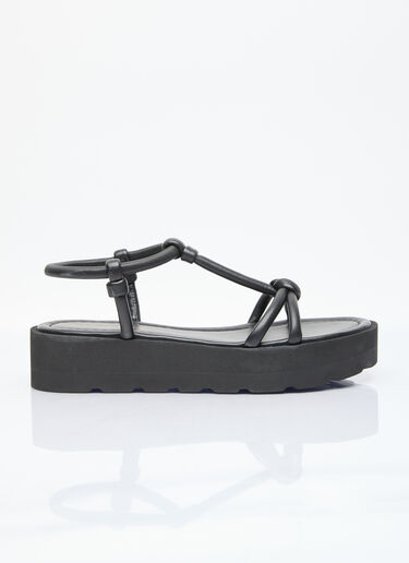 Gianvito Rossi Marine Platform Sandals Black gia0255009