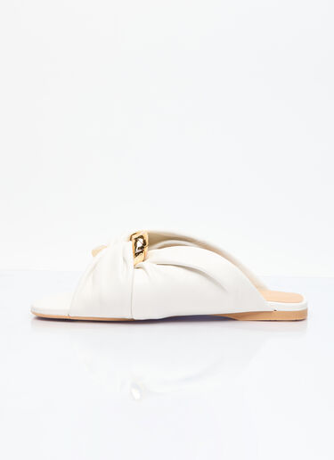 JW Anderson Corner Leather Flats White jwa0255003