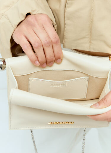 Jacquemus La Petit Pochette Rond CarrÃ© 手拿包 米色 jac0256088