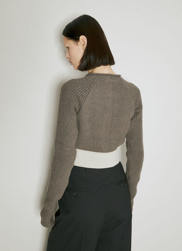クロップドカシミヤセーター Rick Owens クロップドカシミヤセーター グレー ric0254007