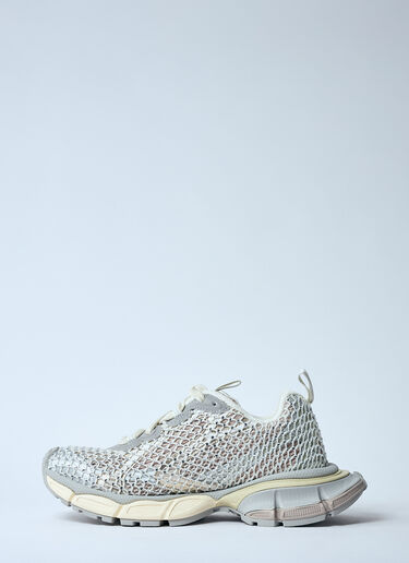 Balenciaga 3XL Fishnet Sneakers White bal0259051