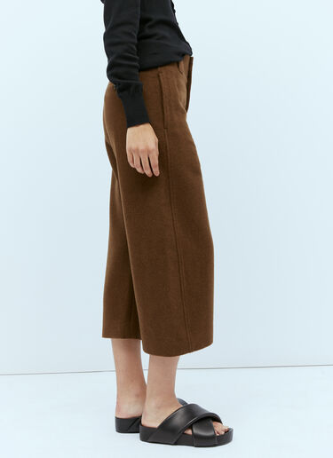 Lemaire 크롭 커브 팬츠 브라운 lem0254005