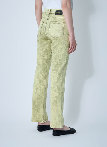 GANNI Foil Overdyed Jeans White gan0260010