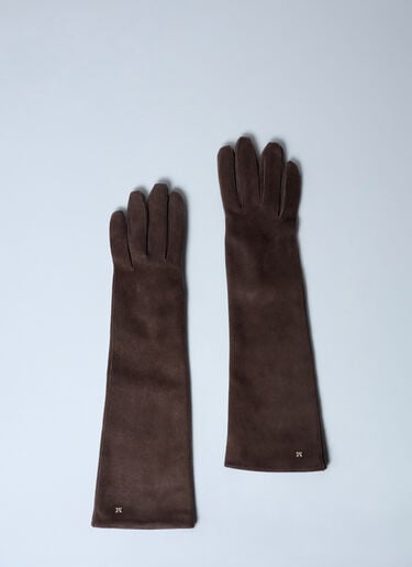 Suede Gloves Max Mara Suede Gloves Brown max0262069