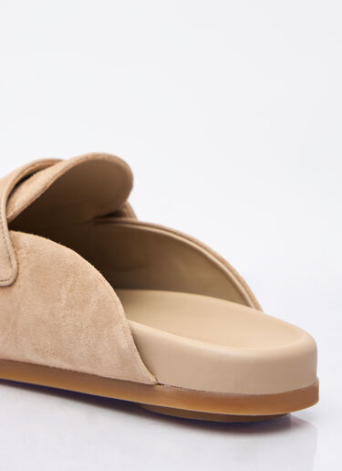 Max Mara Suede Mules Beige max0257044