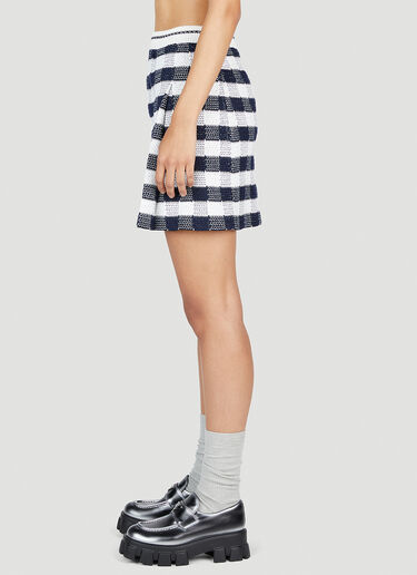 Thom Browne Gingham Check Mini Skirt Blue thb0252008