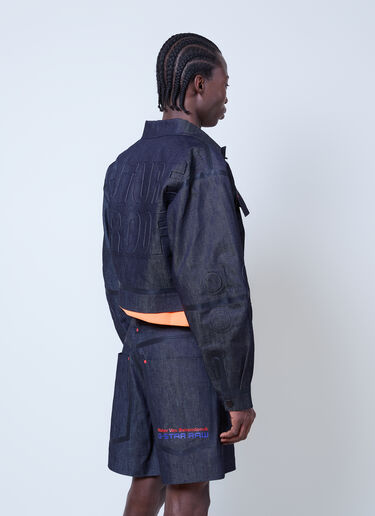 Walter Van Beirendonck x G-STAR Embossed Denim Jacket Blue wlt0160025