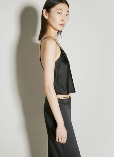 Slip Top with Nameplate Chain Alexander Wang Slip Top with Nameplate Chain Black awg0255011