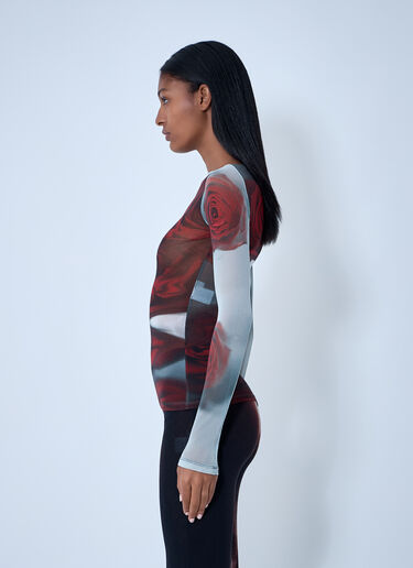 Blurry Roses Mesh Tank Top Jean Paul Gaultier Blurry Roses Mesh Tank Top White jpg0262003