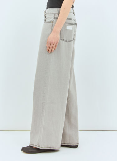 Ganni Future Wide-Leg Jeans Grey gan0258021