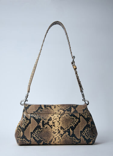 Dries Van Noten レザーサッチェルバッグ  ベージュ dvn0260025
