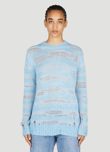 Acne Studios Ladder Knit Sweater Light Blue acn0253029